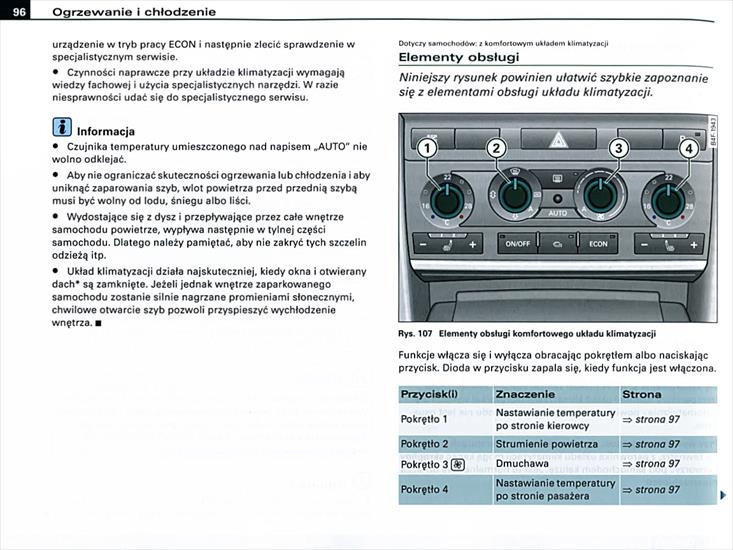 podręcznik  AUDI-A6  instrukcja - 96 Ogrzewanie i chłodzenie.jpg
