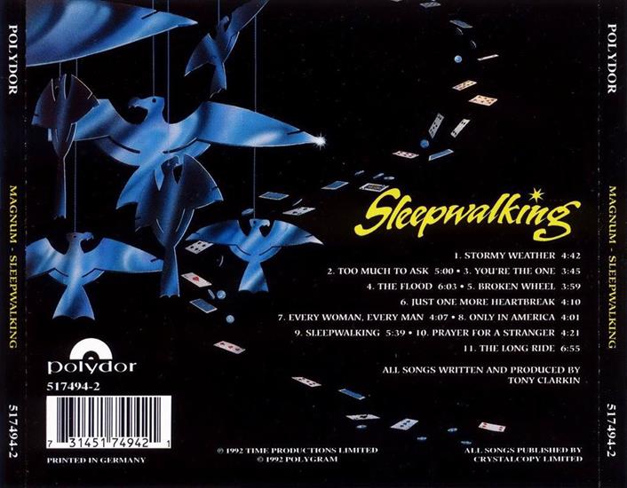CD BACK COVER - CD BACK COVER - MAGNUM - Sleepwalking.bmp
