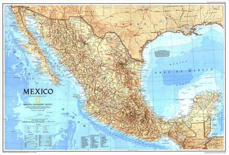 MAPS - National Geographic - North America - Mexico 1994.jpg