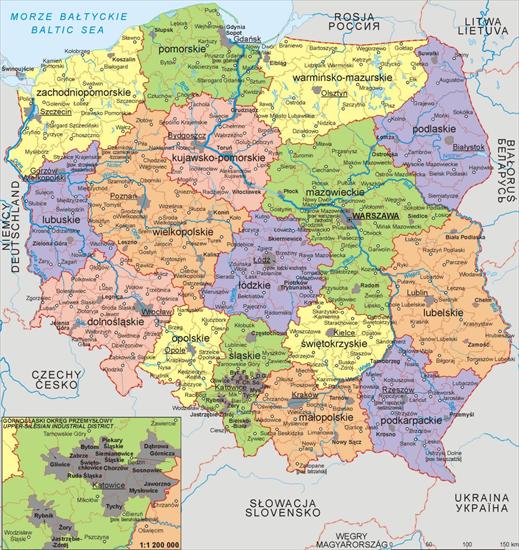 Mapy Polski - Mapa Polski - podział administracyjny 2006.jpg